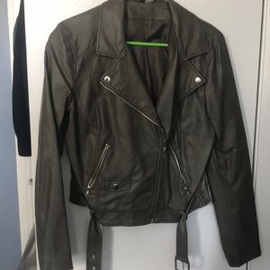 Faux leather jacket